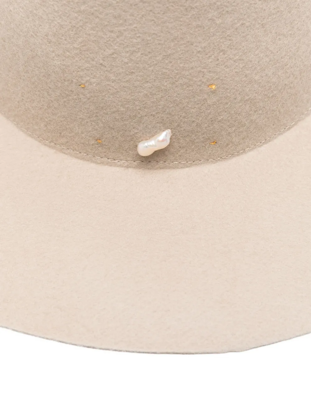 Forte Forte Women Wool Fedora Hat In Neutral