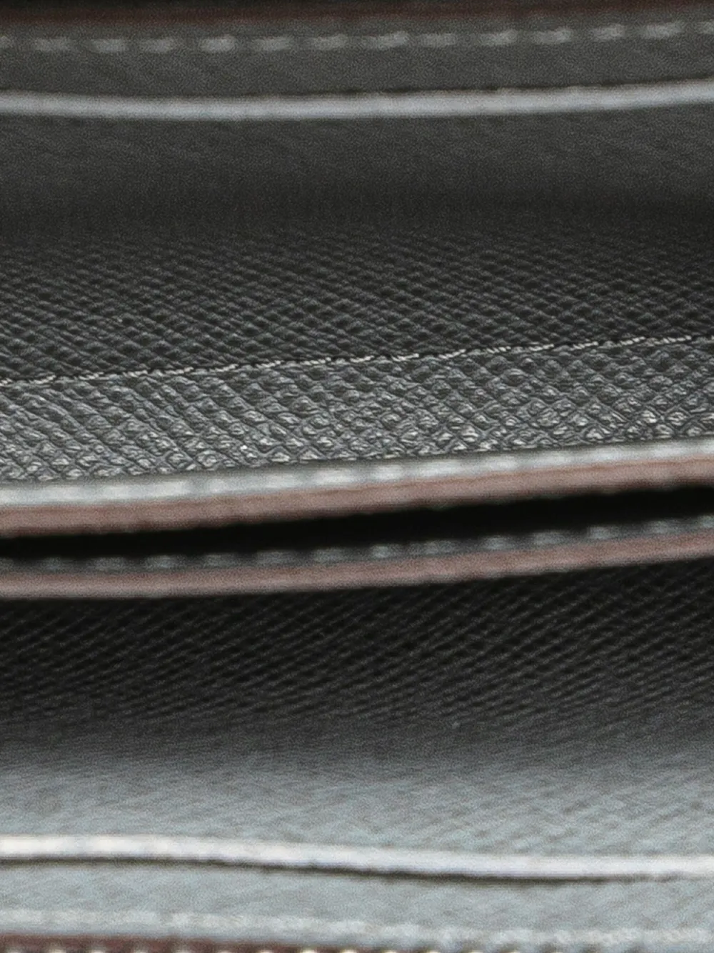 Pre-owned Louis Vuitton 2012 Taiga Zippy Vertical Purse Coin Pouch In Gray