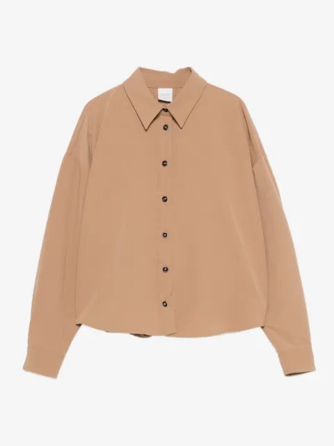 Caliban button-front collared shirt