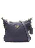 Prada Pre-Owned 2013-2025 Saffiano Trimmed Tessuto Zip Top crossbody bag - Blue