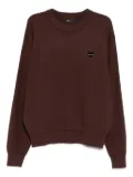 SONGZIO cat-embroidered sweatshirt - Brown