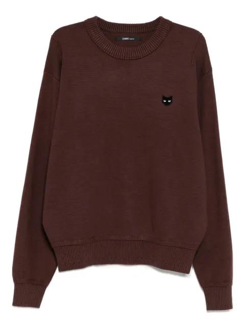 SONGZIO cat-embroidered sweatshirt