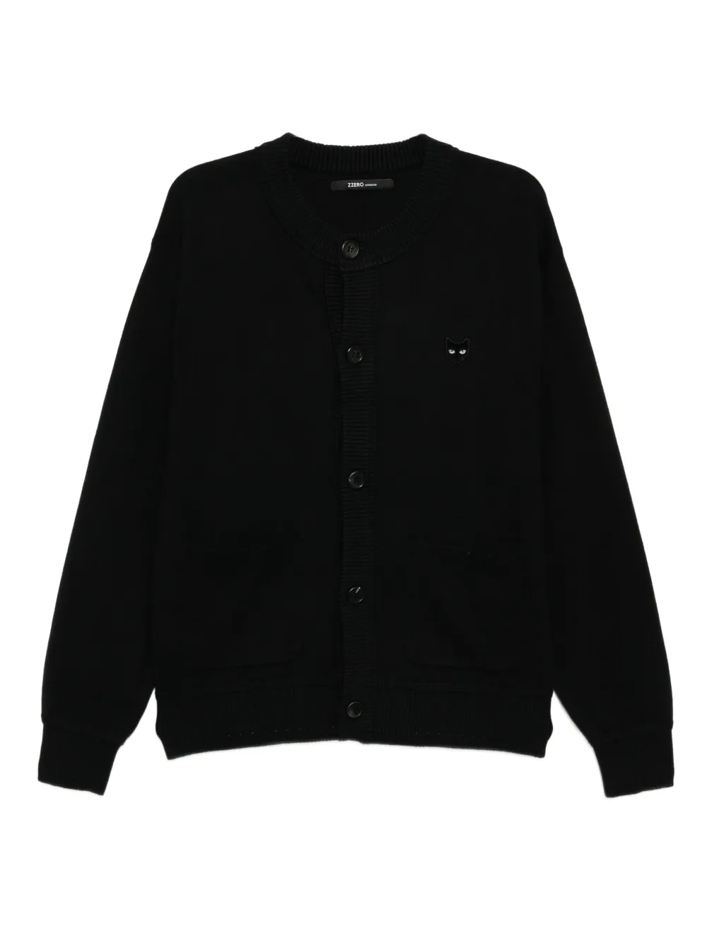 SONGZIO cat-embroidered cardigan | Black | Image 1