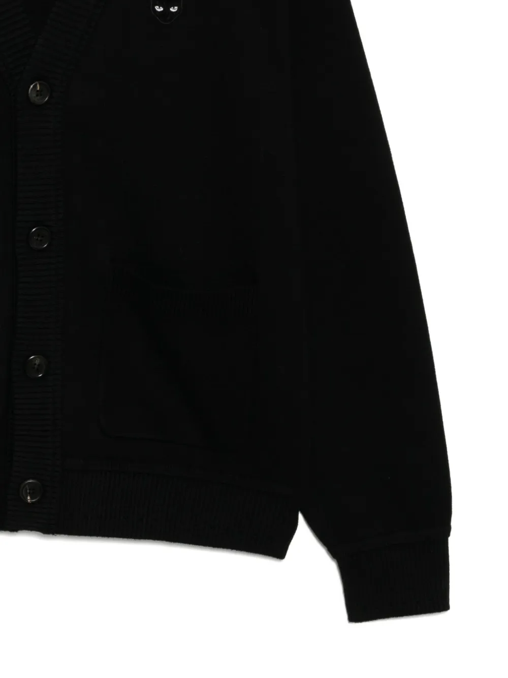 SONGZIO Vest met geborduurde kat Zwart