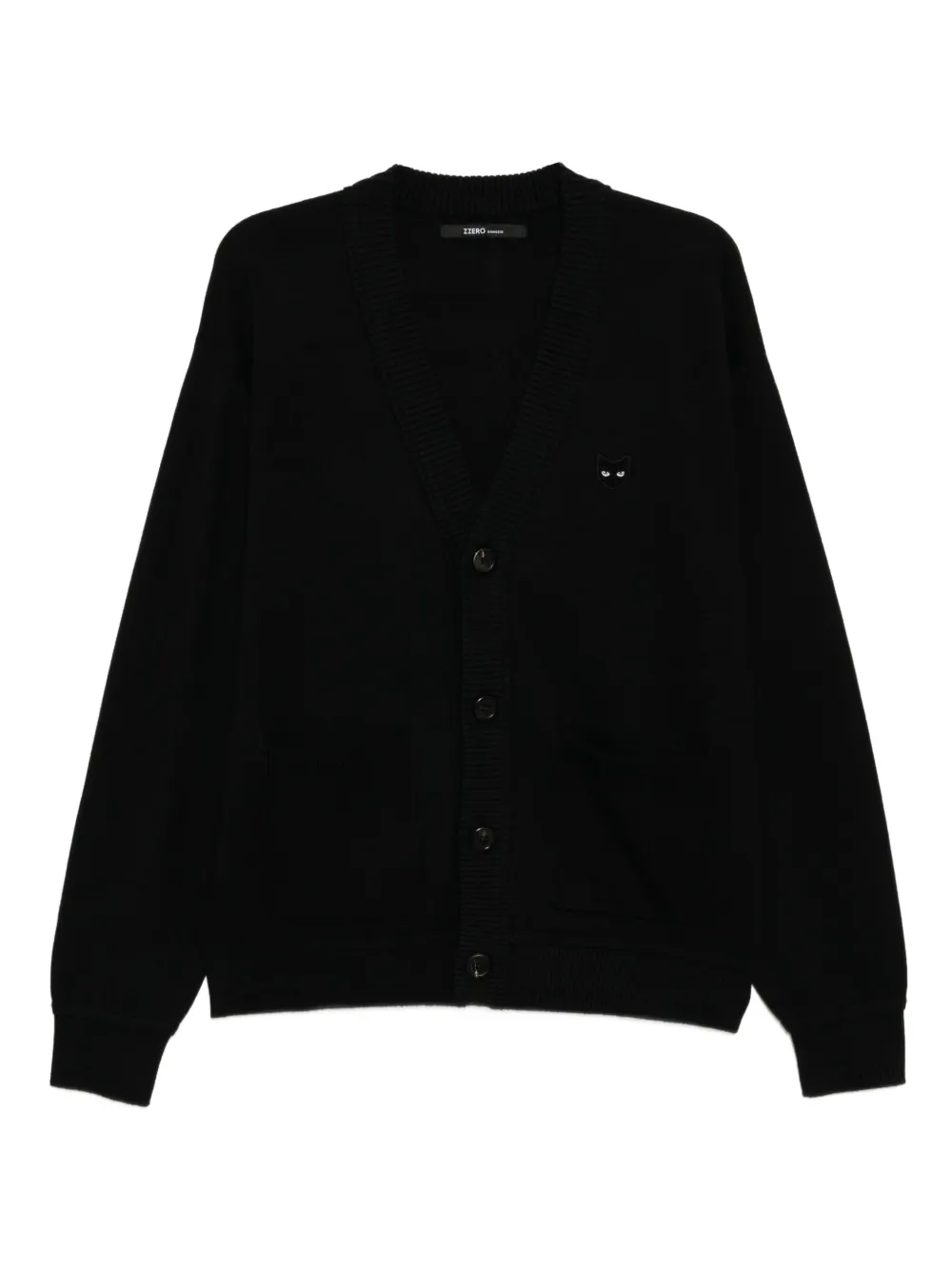 SONGZIO cat-embroidered cardigan | Black | Image 1