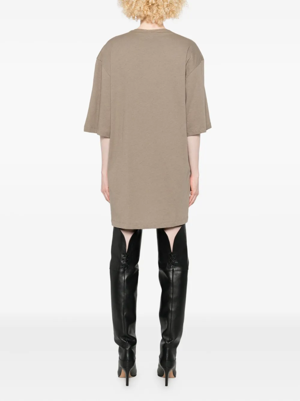 Totême Short-sleeve T-shirt Dress In Neutral