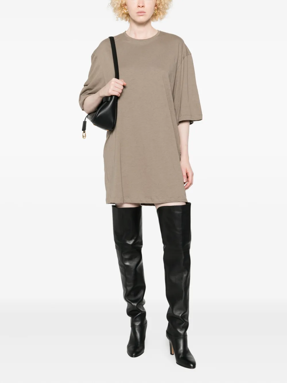TOTEME T-shirtjurk met korte mouwen - Beige