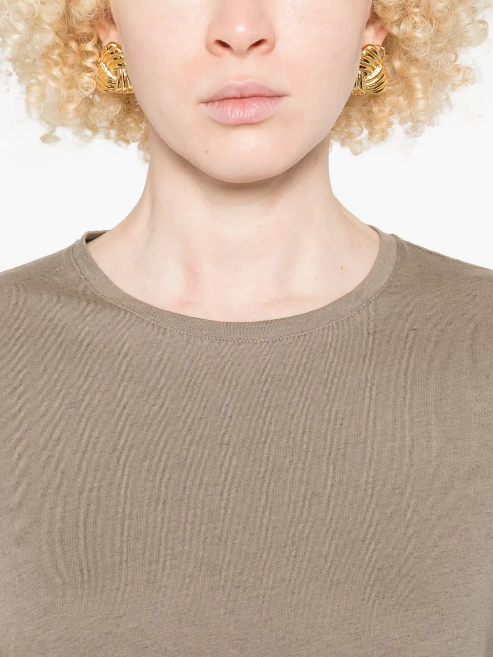Totême Short-sleeve T-shirt Dress In Neutral