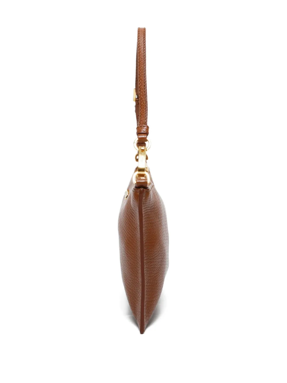 Pre-owned Miu Miu 2010s Mini Leather Shoulder Bag In Brown