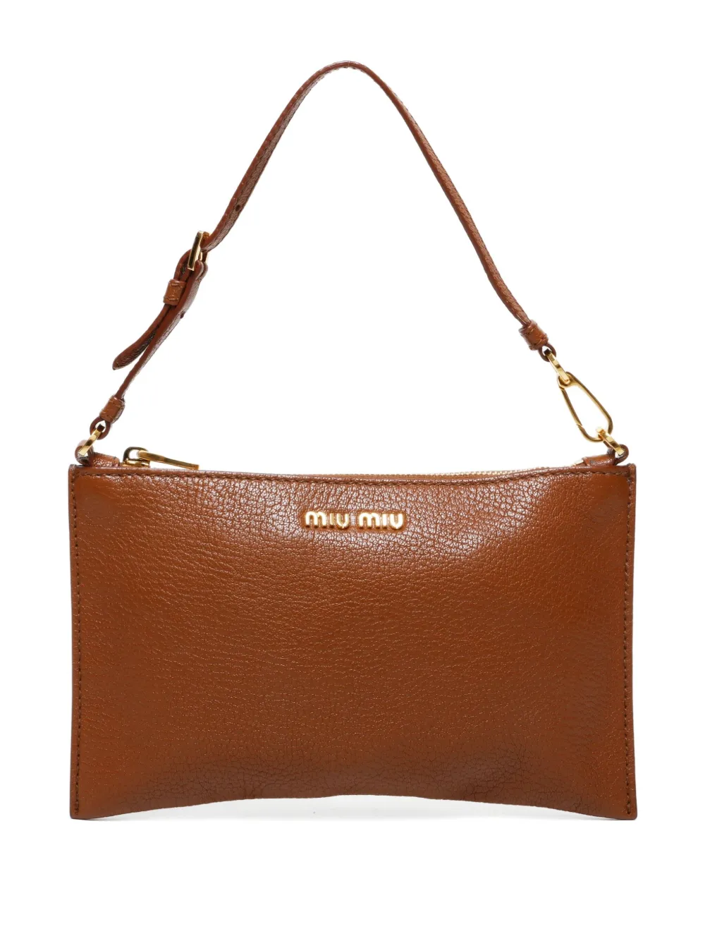 Miu Miu Pre-Owned 2010s mini leather shoulder bag | Brown | Image 1
