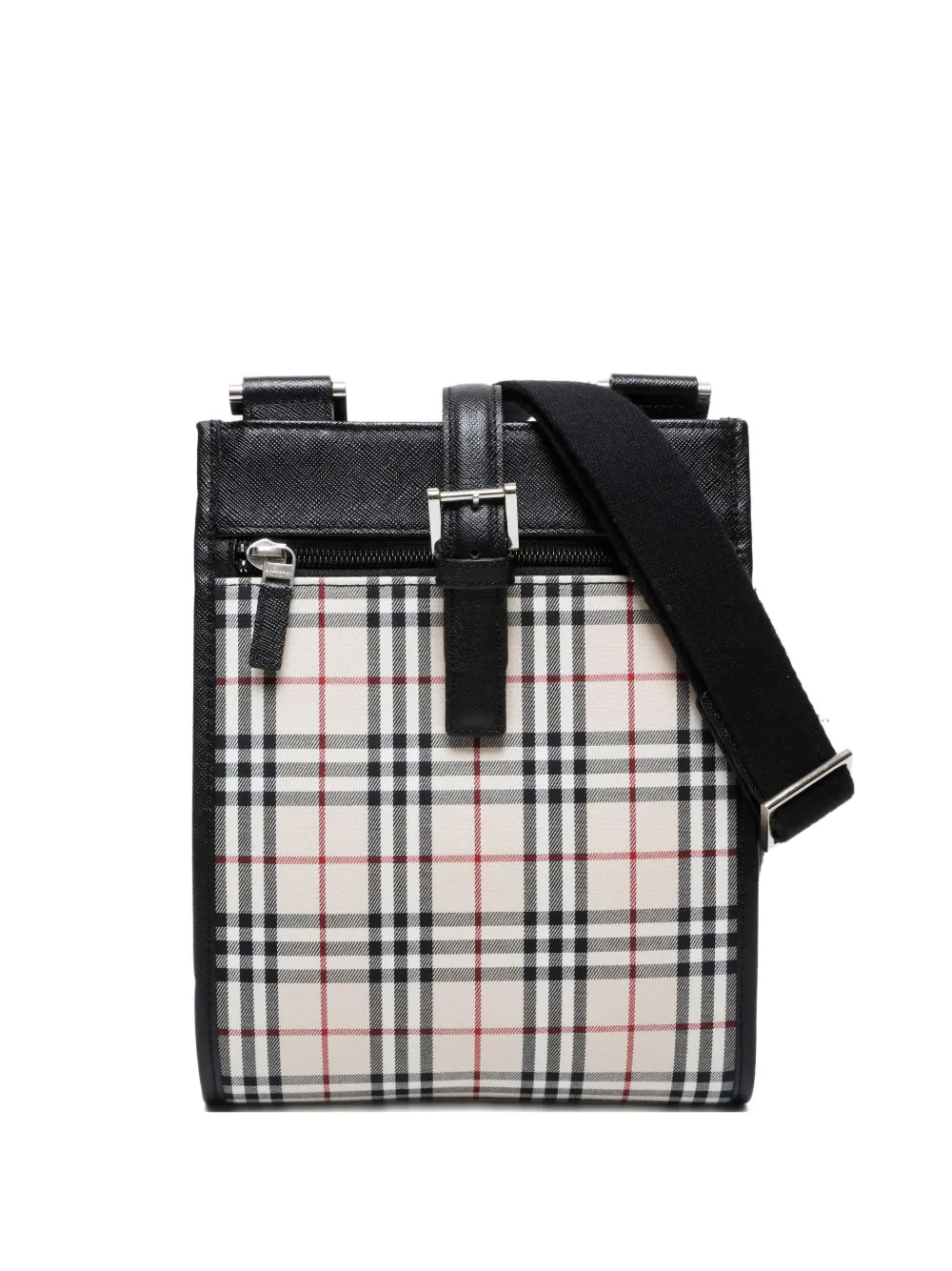 Burberry Pre-Owned 2000-2020s check-pattern shoulder bag | Neutrals | Image 1