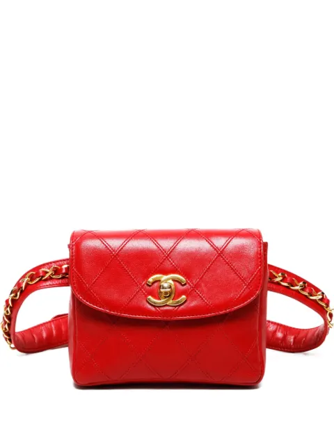 CHANEL Pre-Owned 1980s quilted belt bag