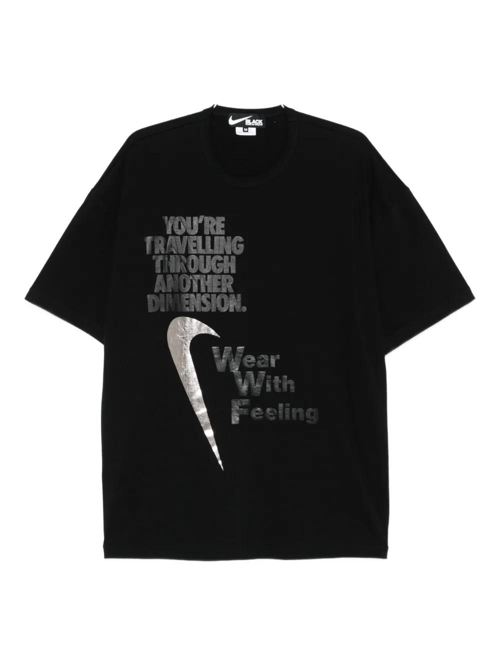 Black Comme Des Garçons printed T-shirt - ブラック Black Comme Des Garçons printed T-shirt - ブラック