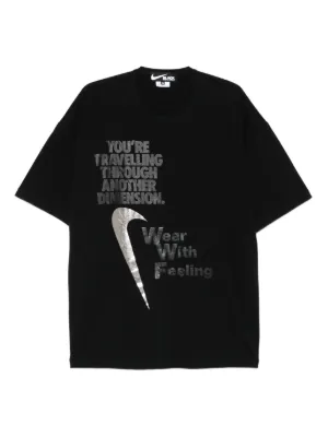 Black Comme Des Garçons x Nike Freedom T-shirt | Black | FARFETCH