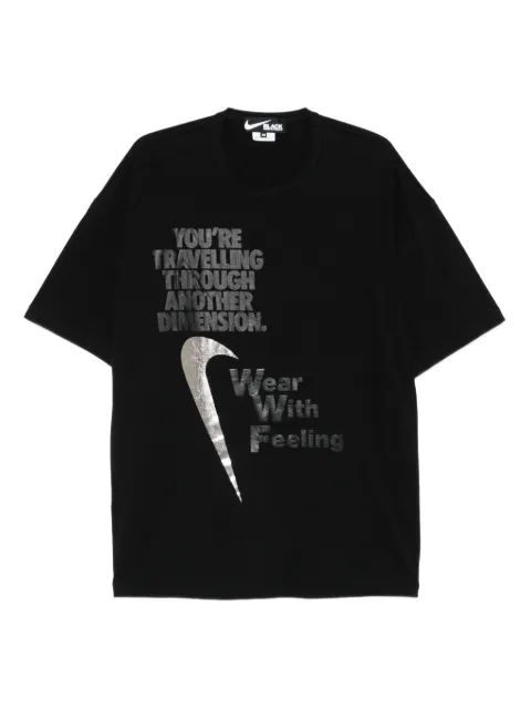 Black Comme Des Garçons printed T-shirt
