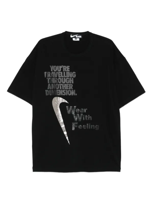 Black Comme Des Garçons プリント Tシャツ | ブラック | FARFETCH JP