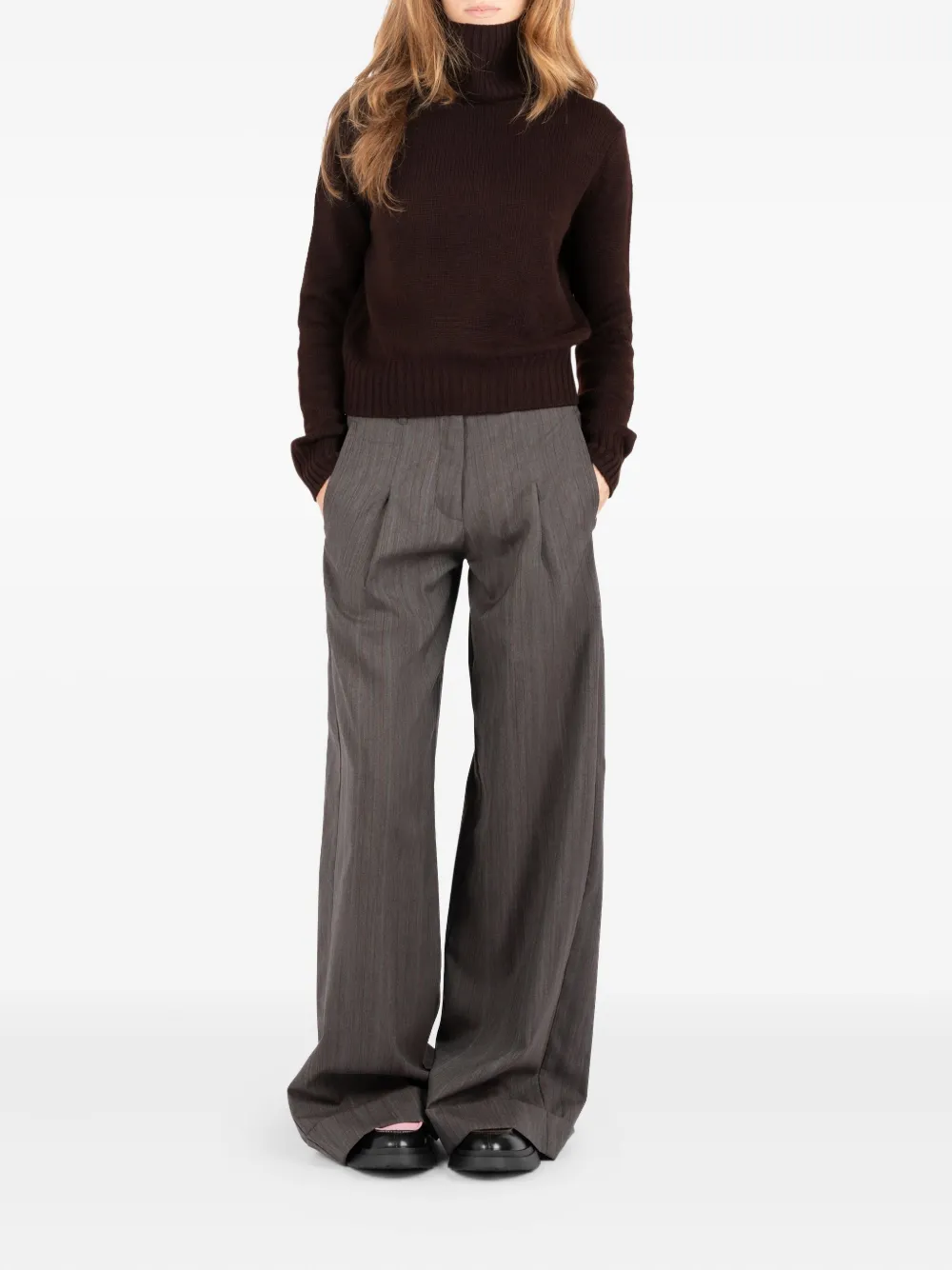 Société Anonyme Reese Roll-neck Sweater In Brown