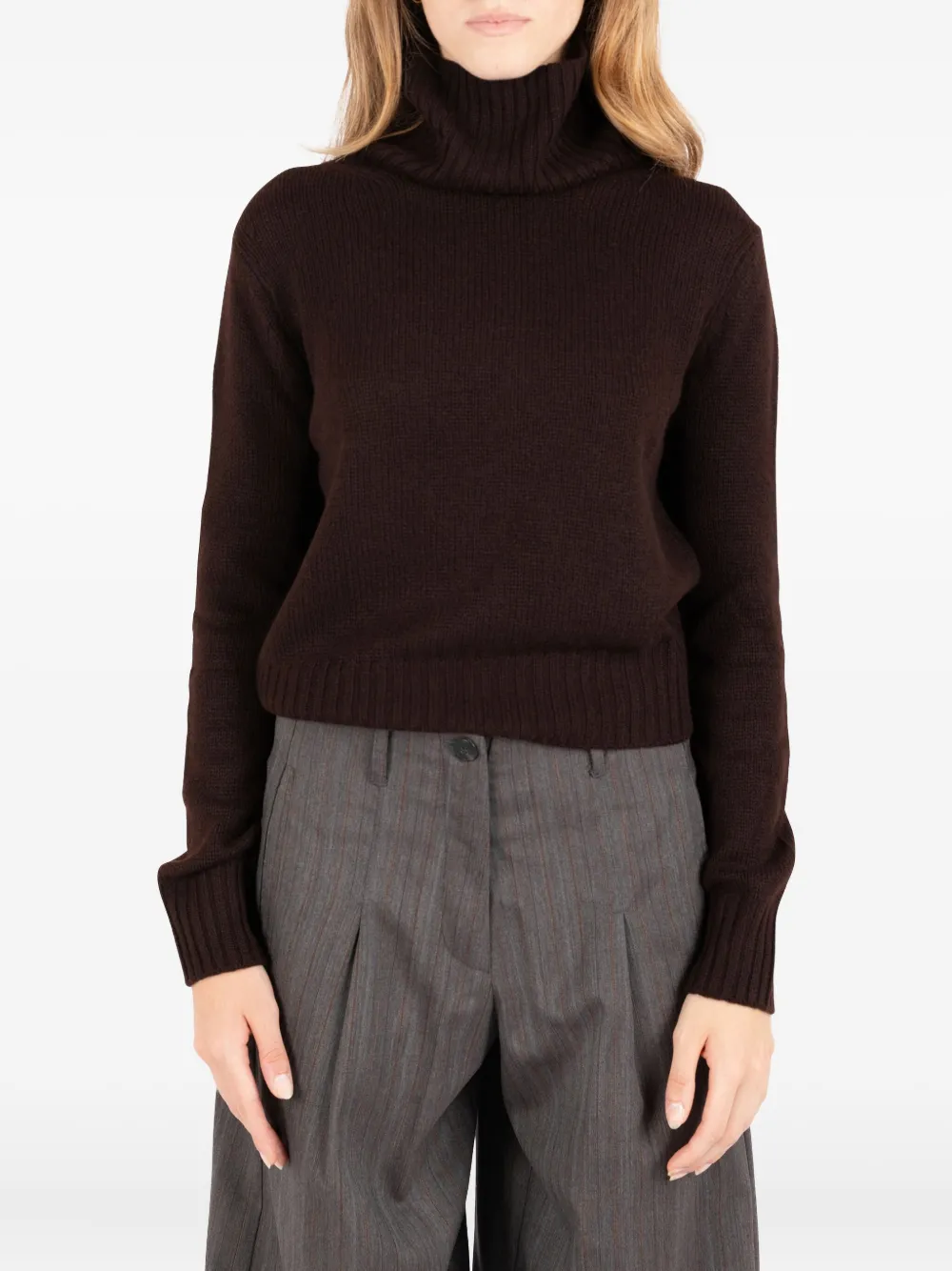 Société Anonyme Reese Roll-neck Sweater In Brown