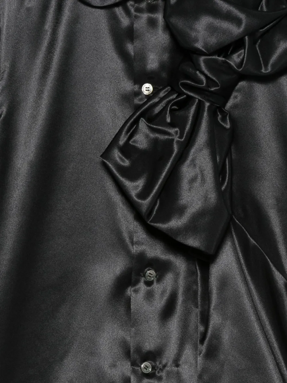 Comme Des Garçons Comme Des Garçons Satijnen blouse Zwart