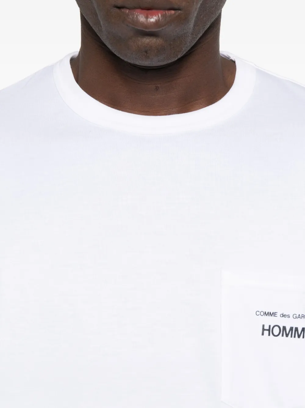 Comme des Garçons Homme T-shirt met logoprint Wit