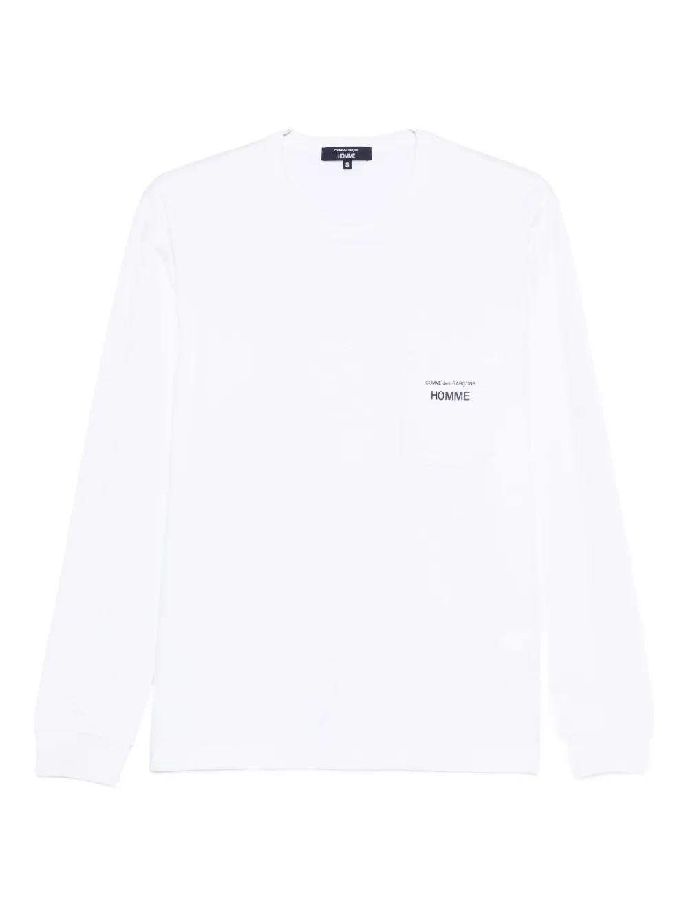 Comme des Garçons Homme logo-print long-sleeve T-shirt - Bianco