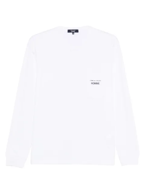 Comme des Garçons Homme logo-print long-sleeve T-shirt
