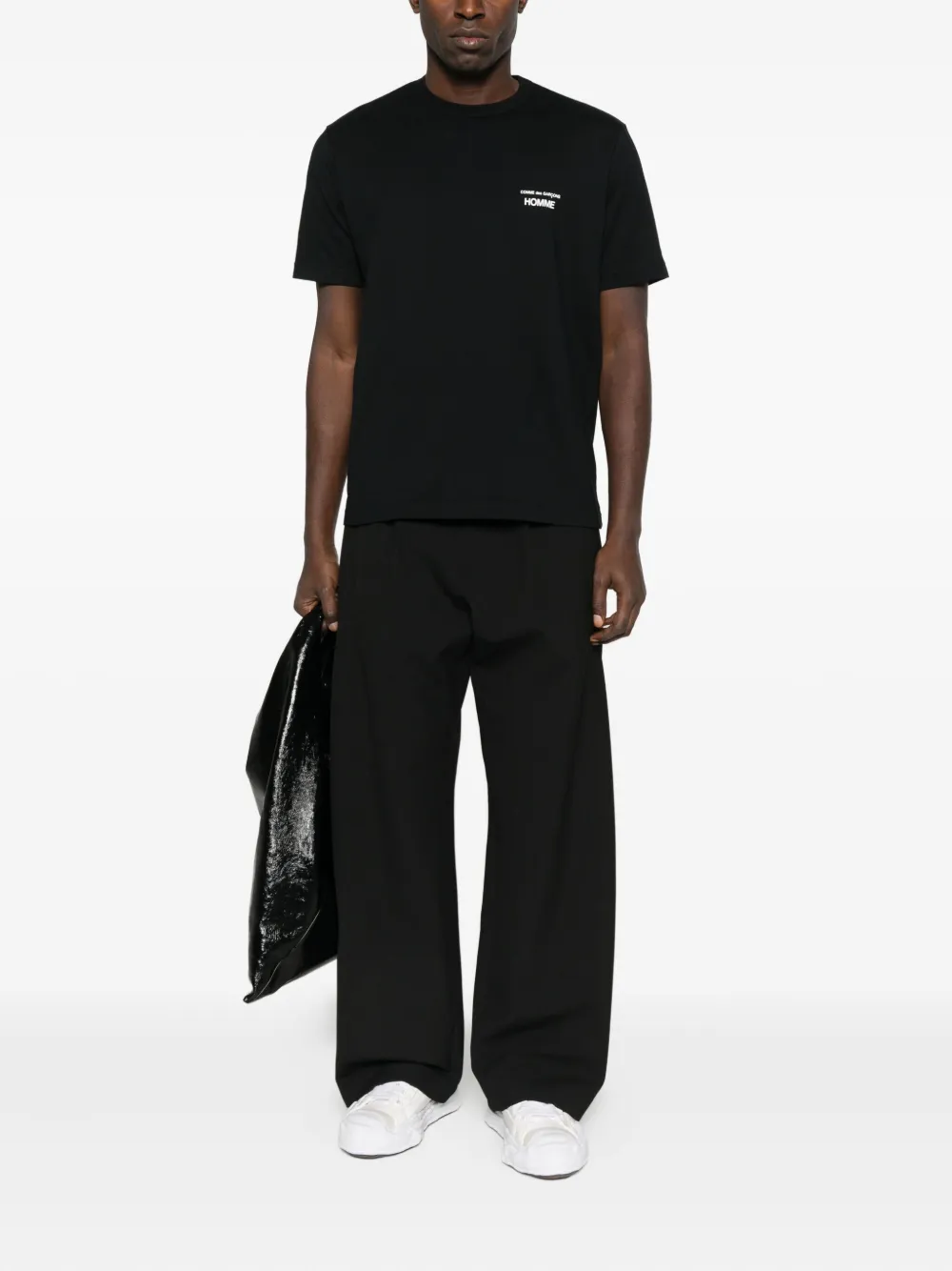 Comme des Garçons Homme logo-print T-shirt - Zwart