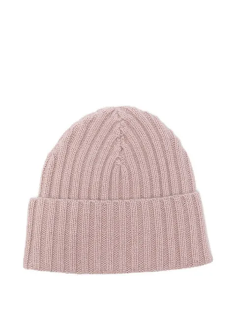 Liska ribbed cashmere beanie hat 