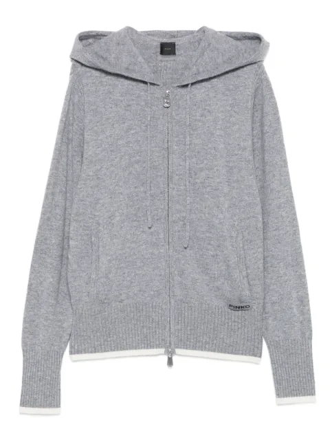 PINKO hooded zip-up cardigan
