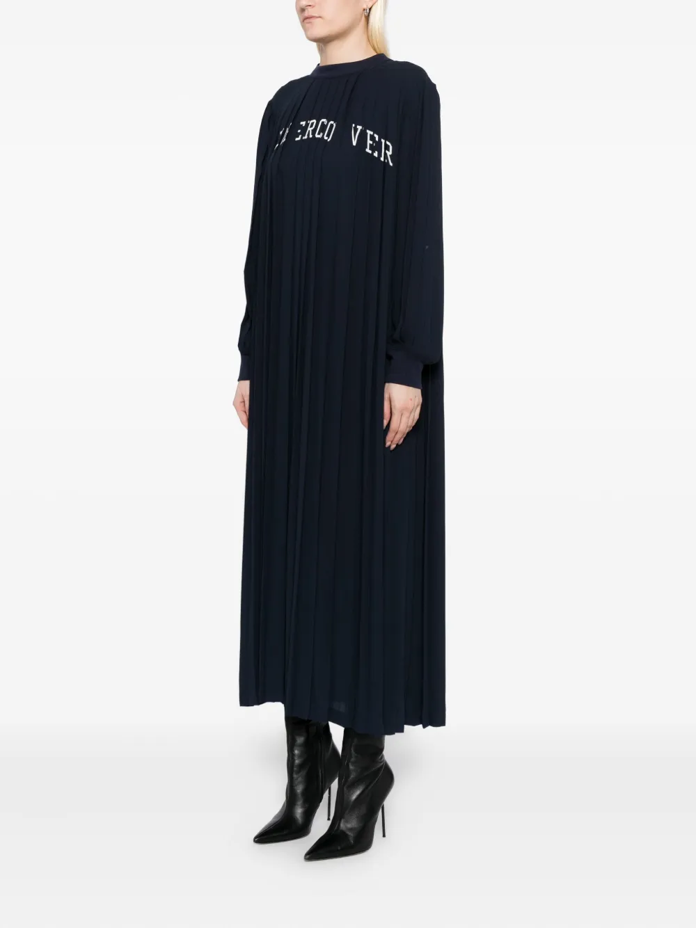 Undercover Geplooide jurk Blauw