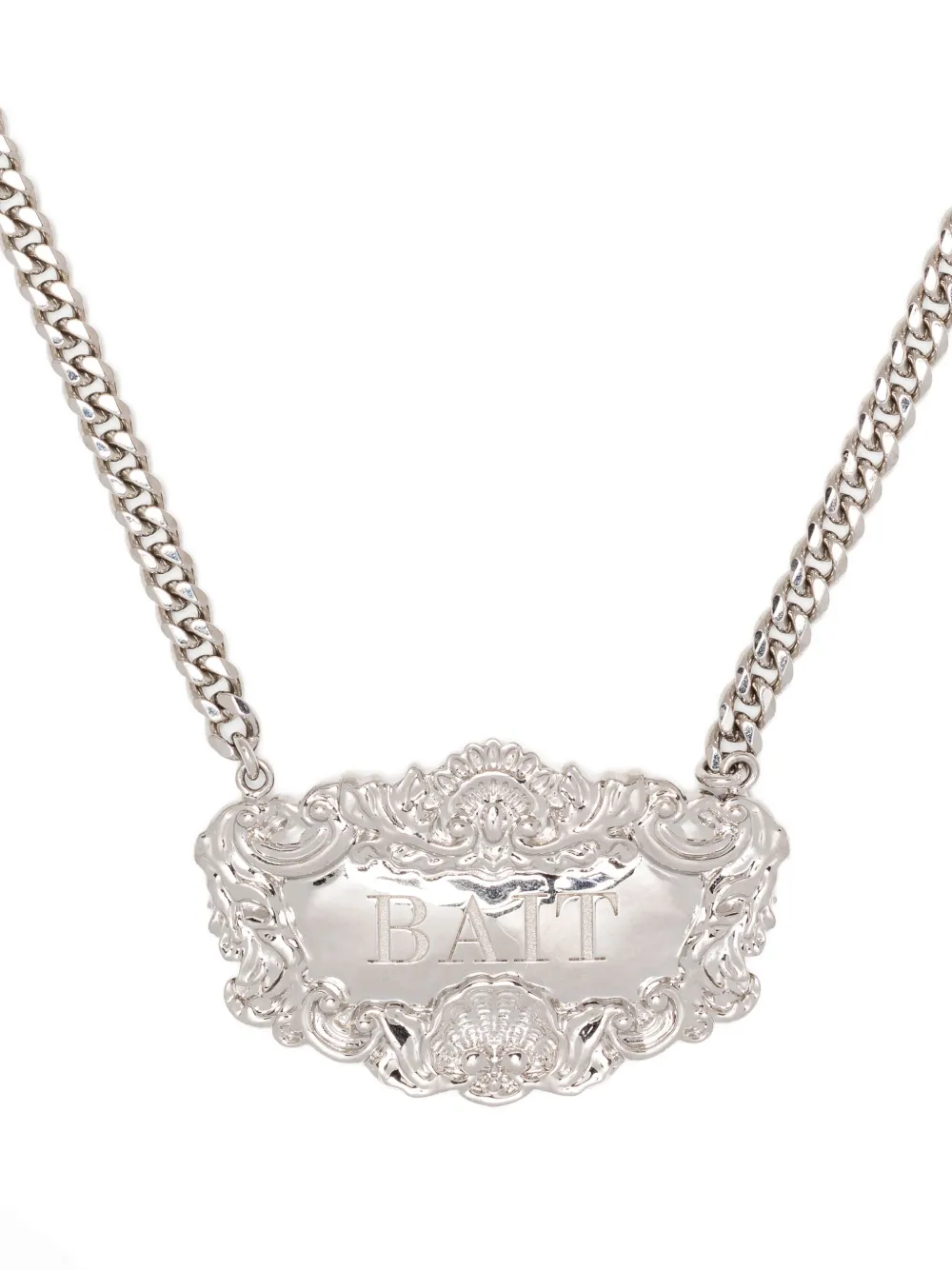 Martine Rose Bait Necklace In Silver