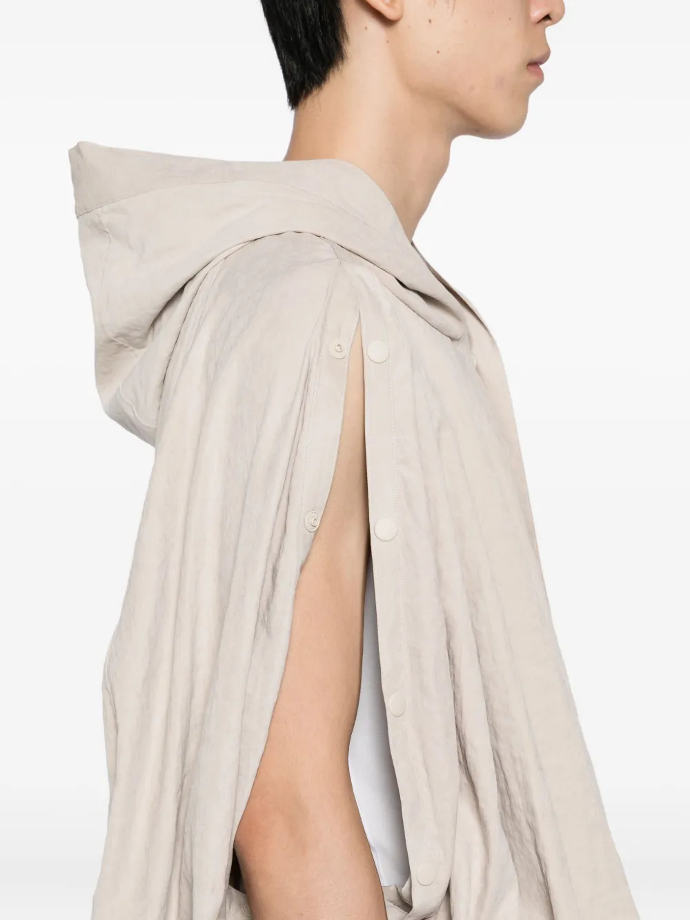Jiyongkim Hooded Balloon Jacket In Neutral
