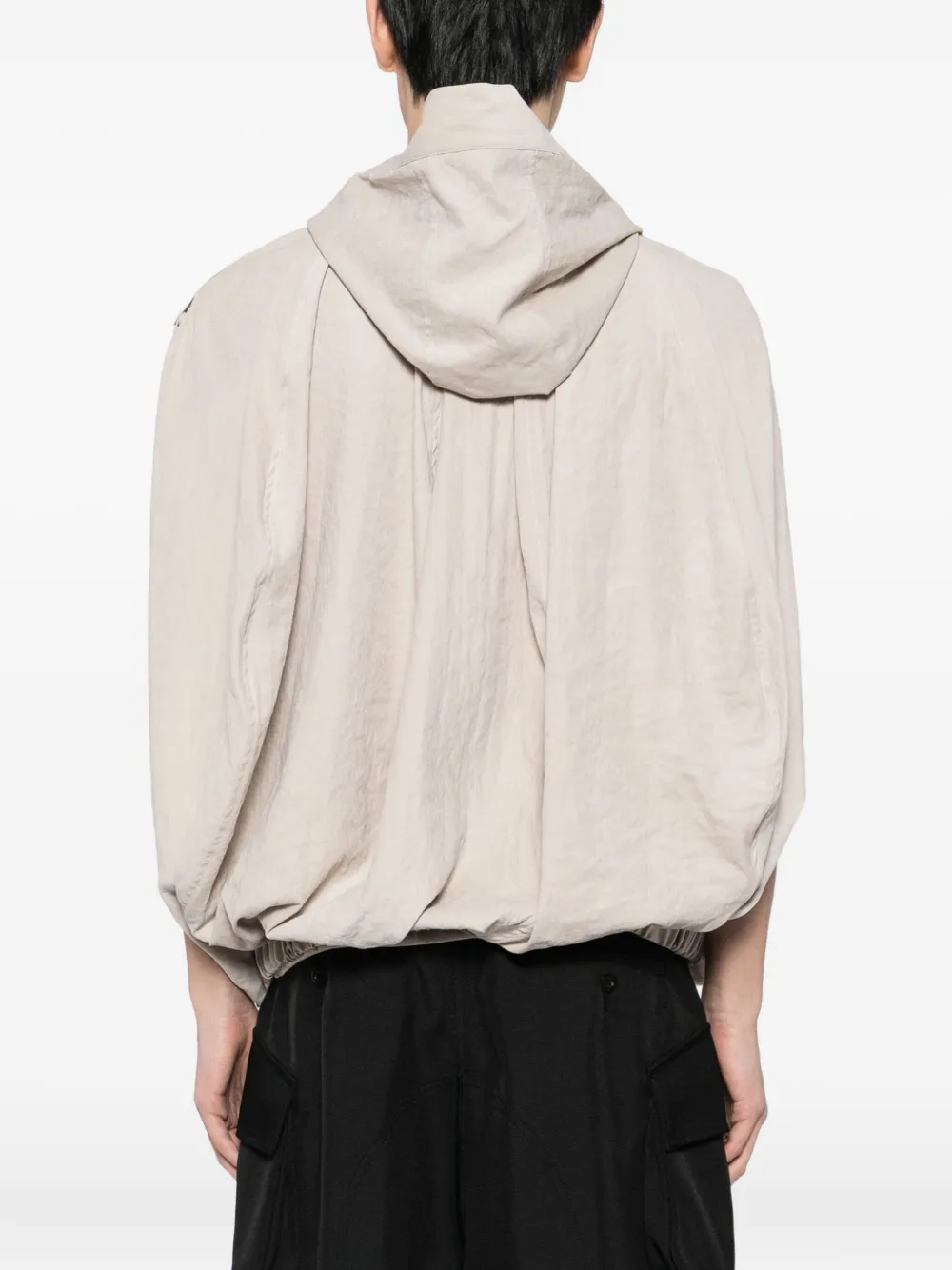 Jiyongkim Hooded Balloon Jacket In Neutral
