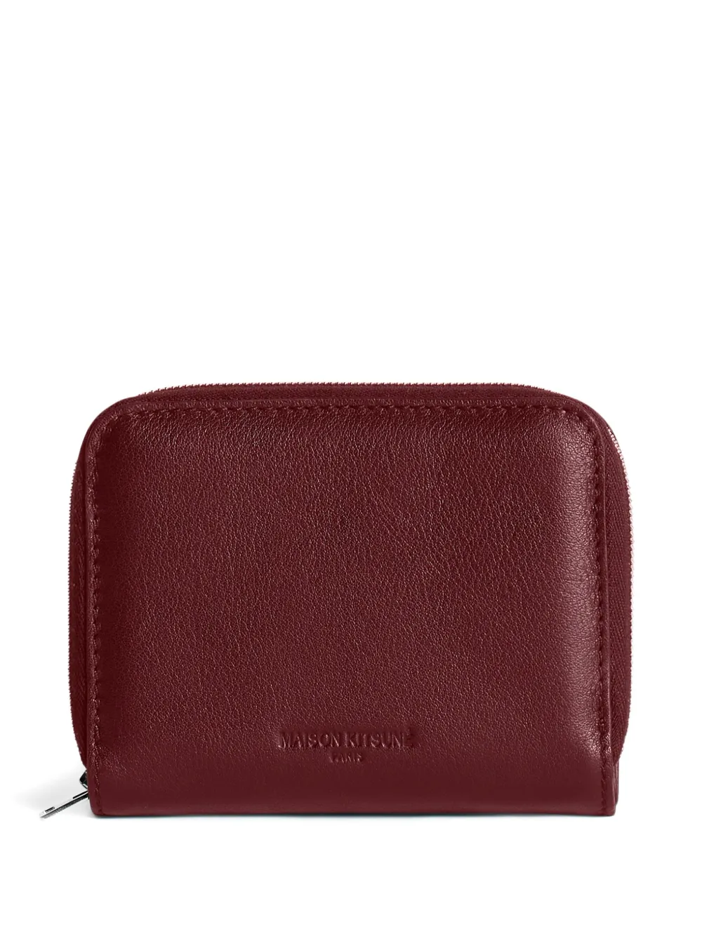 Maison Kitsuné Portemonnee met rits en vossenkop - Rood