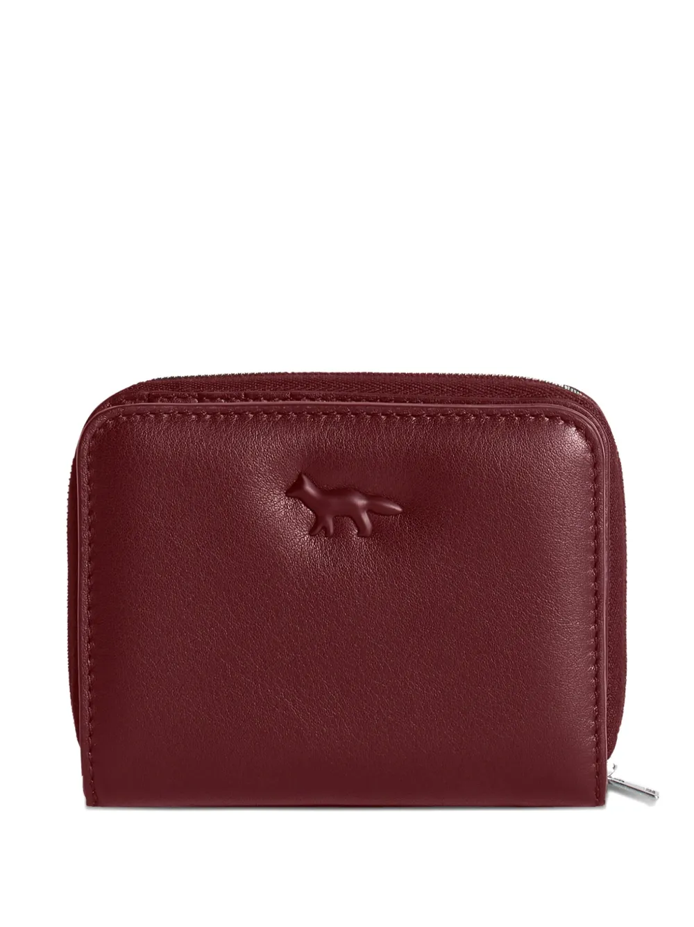 Maison Kitsuné fox-head zip-around wallet | Red | Image 1