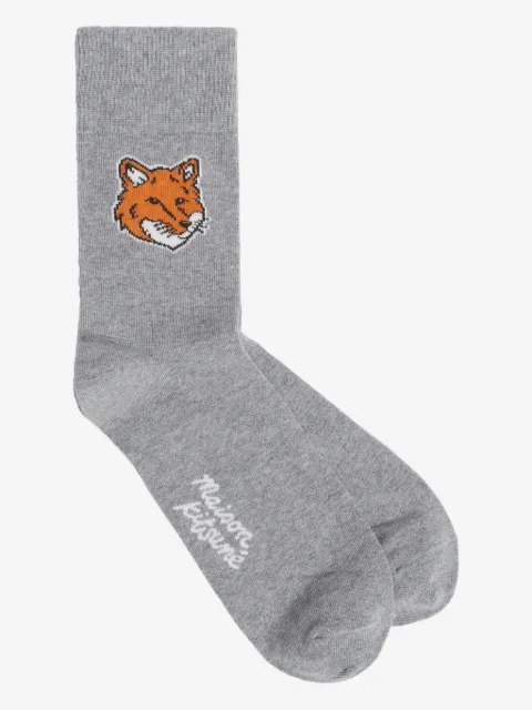 Maison Kitsuné fox-head socks
