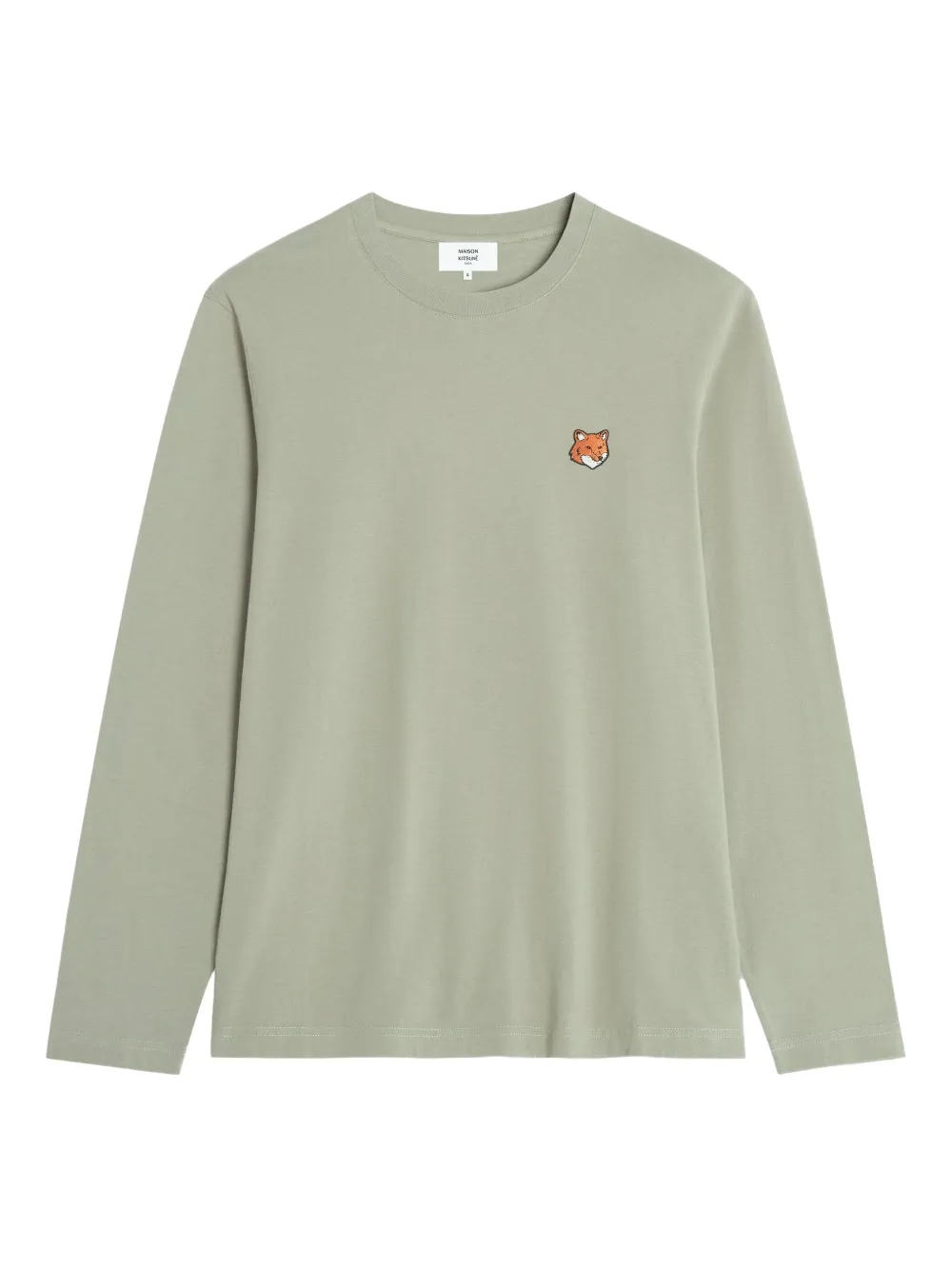 Maison Kitsuné fox-head long-sleeve T-shirt | Green | Image 1