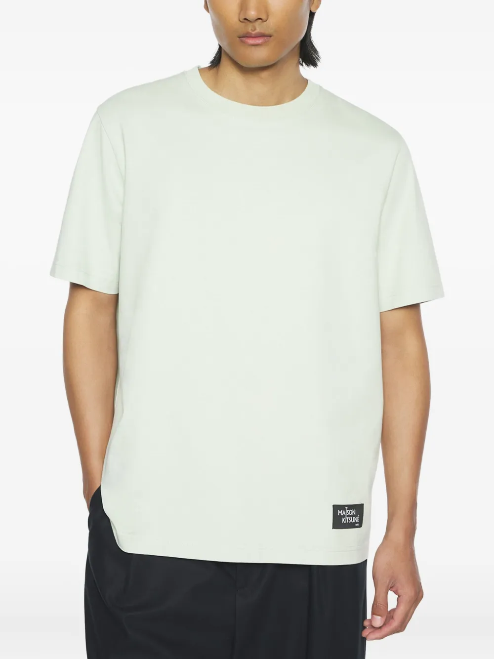 Maison Kitsuné Katoenen T-shirt Groen