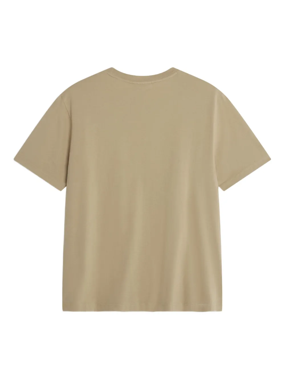 Maison Kitsuné T-shirt met borduurwerk Beige