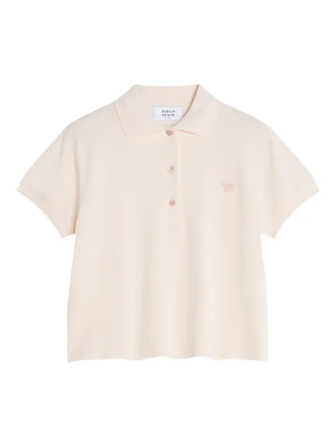 Maison Kitsuné embroidered fox cotton polo shirt