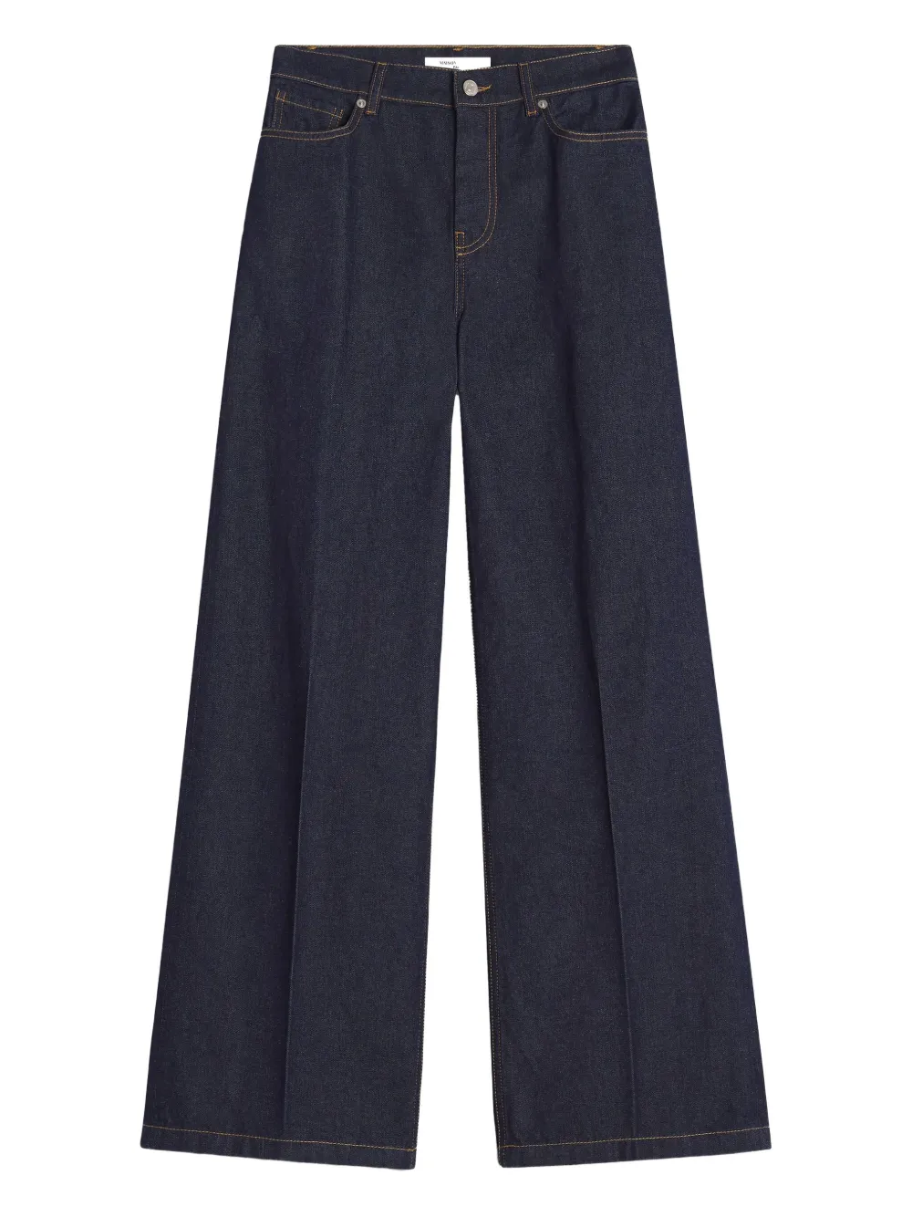 Maison Kitsuné high-waisted wide-leg jeans - Blu