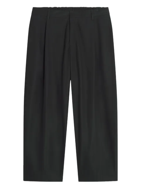 Maison Kitsuné pleated-cotton trousers