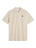 Maison Kitsuné fox-embroidered polo shirt - Neutrals