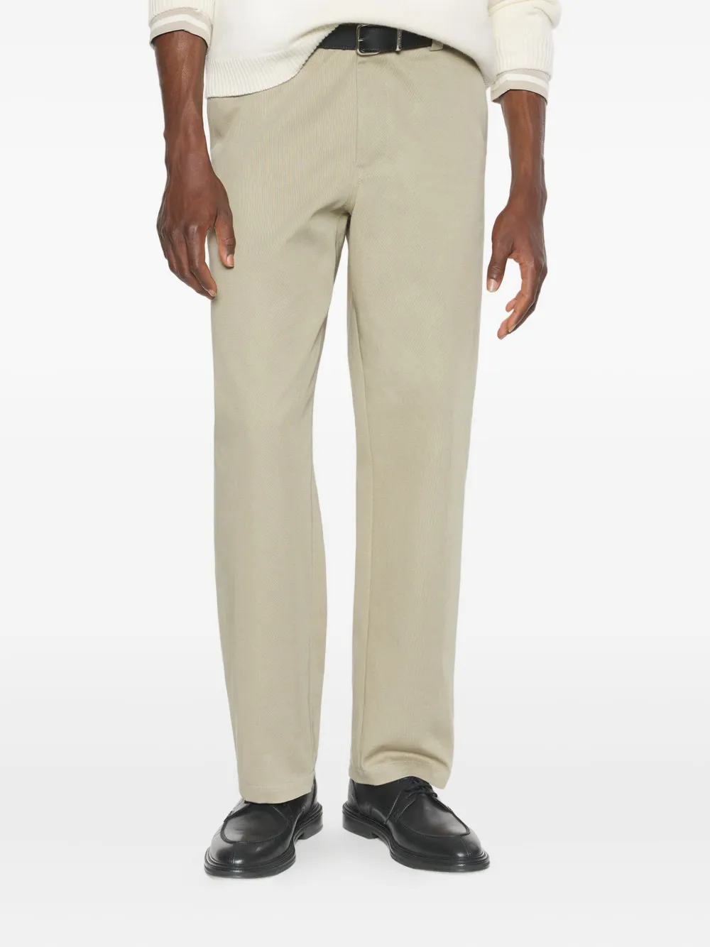 Maison Kitsuné Broek met geborduurde zak Beige