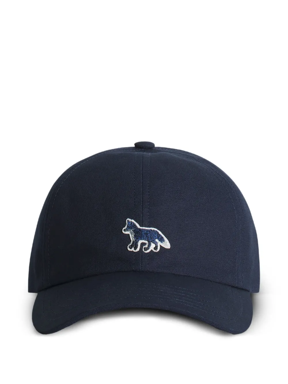 Maison Kitsuné fox-embroidered baseball cap | Blue | Image 1
