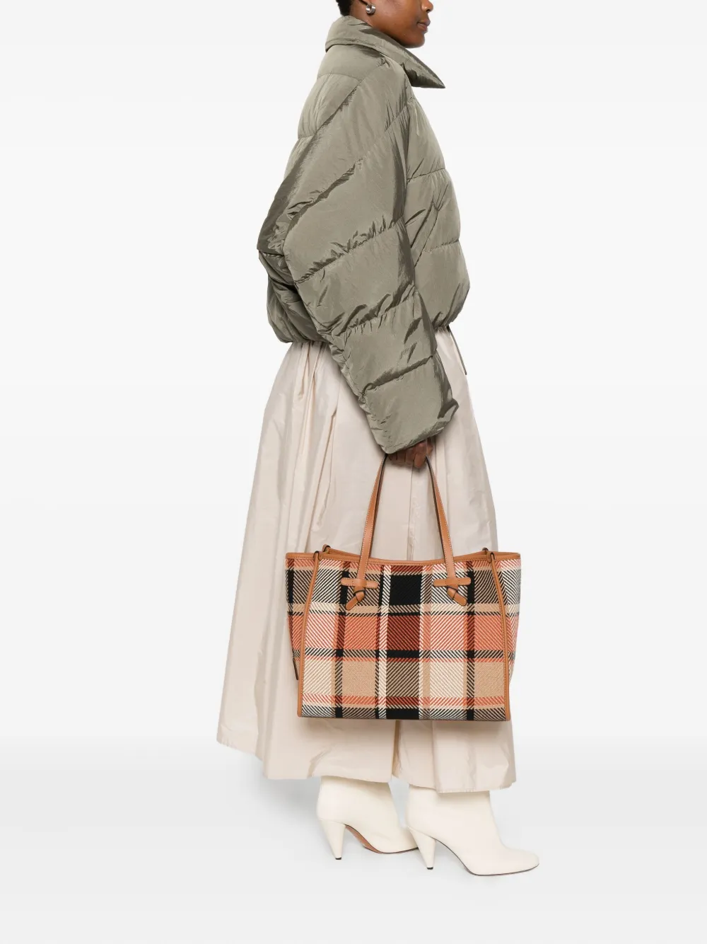 GIANNI CHIARINI Leren shopper - Beige