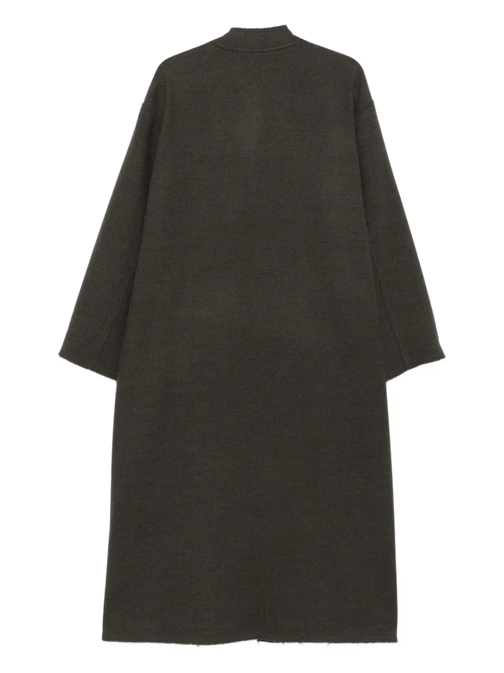 Dusan pocket raw-edge coat - Bruin
