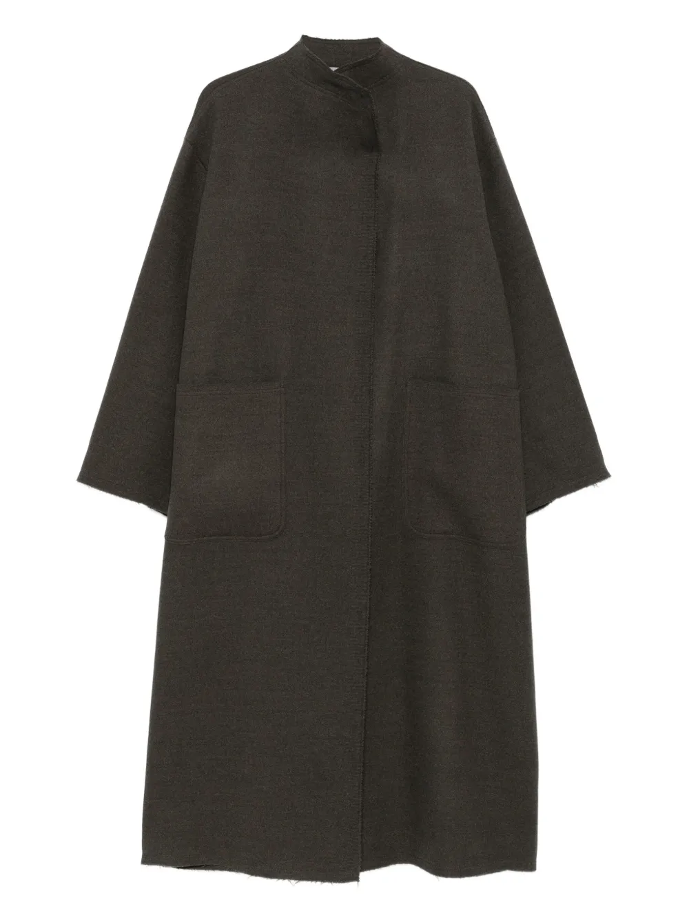 Dusan raw-edge patch coat | Brown | Image 1
