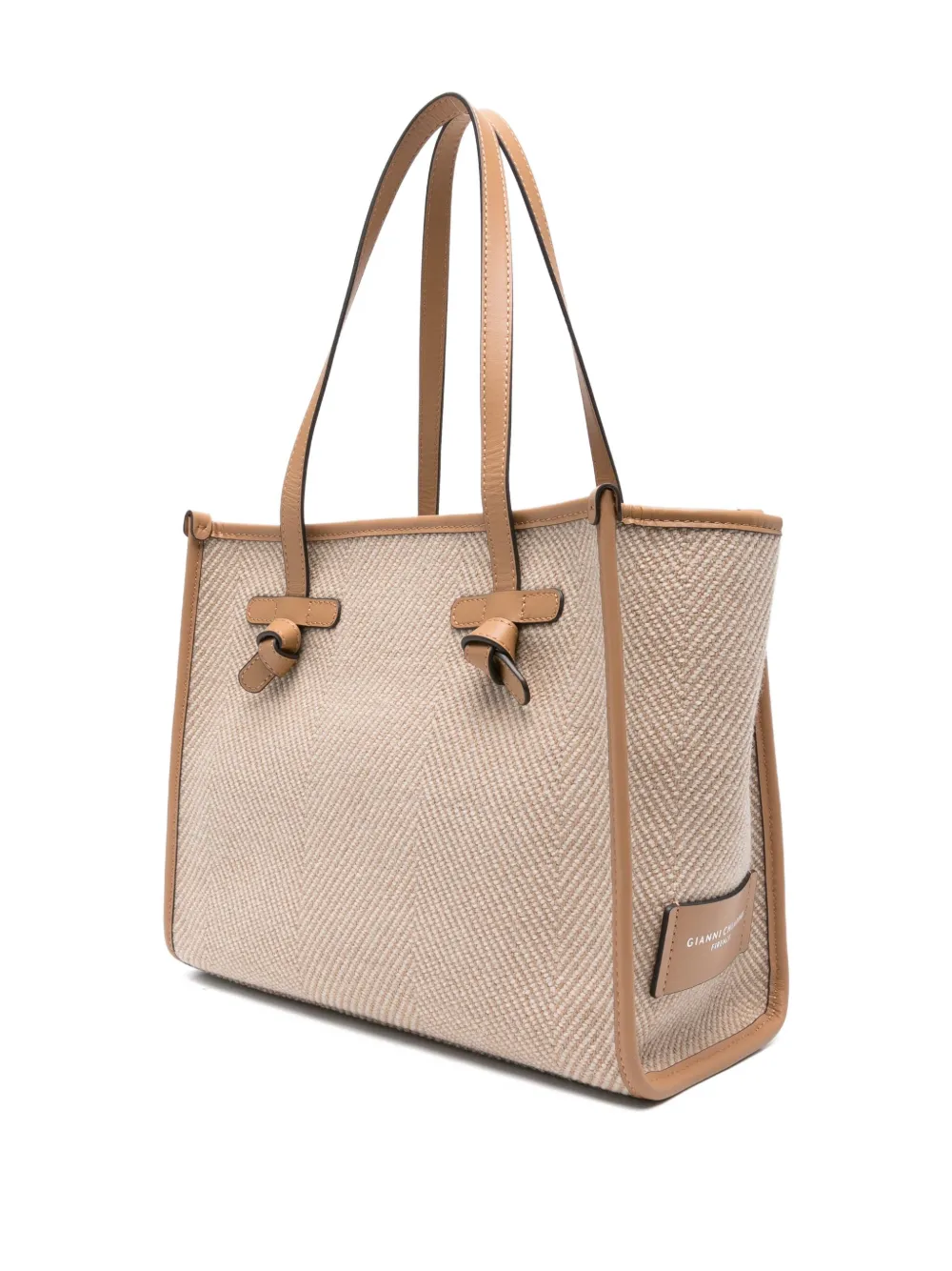 Gianni Chiarini Double Handle Shoulder Bags In Neutral