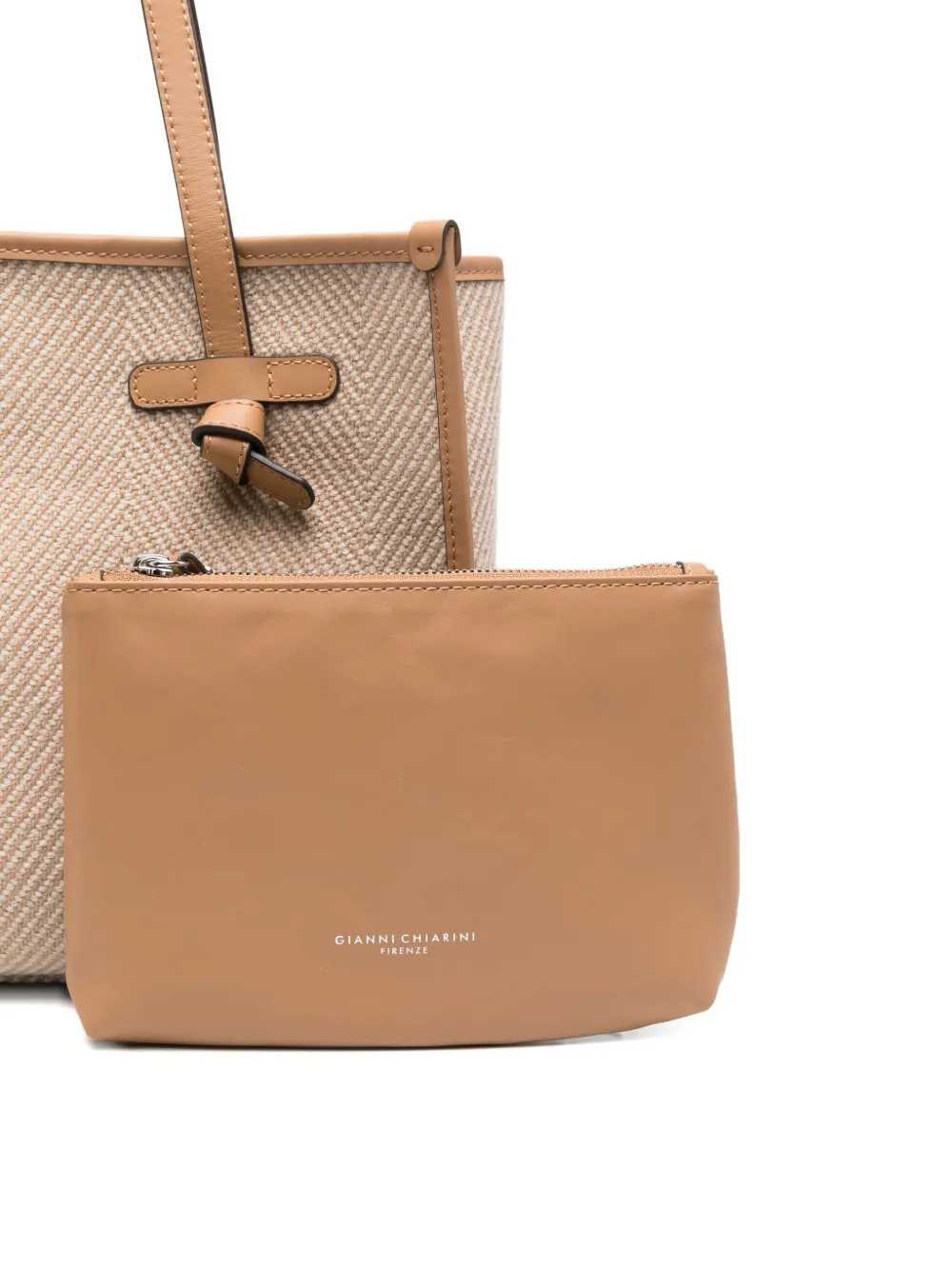 Gianni Chiarini Double Handle Shoulder Bags In Neutral
